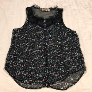 Black and neon tank top
